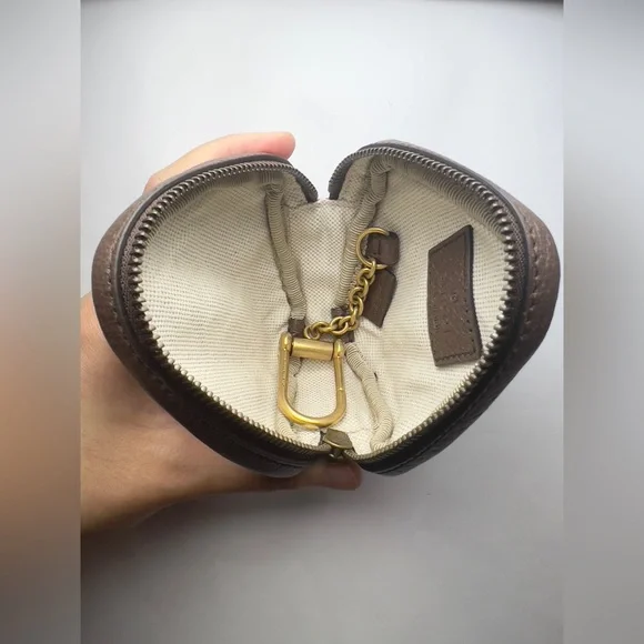 New Gucci GG Ophidia Zipper Key Pouch Case